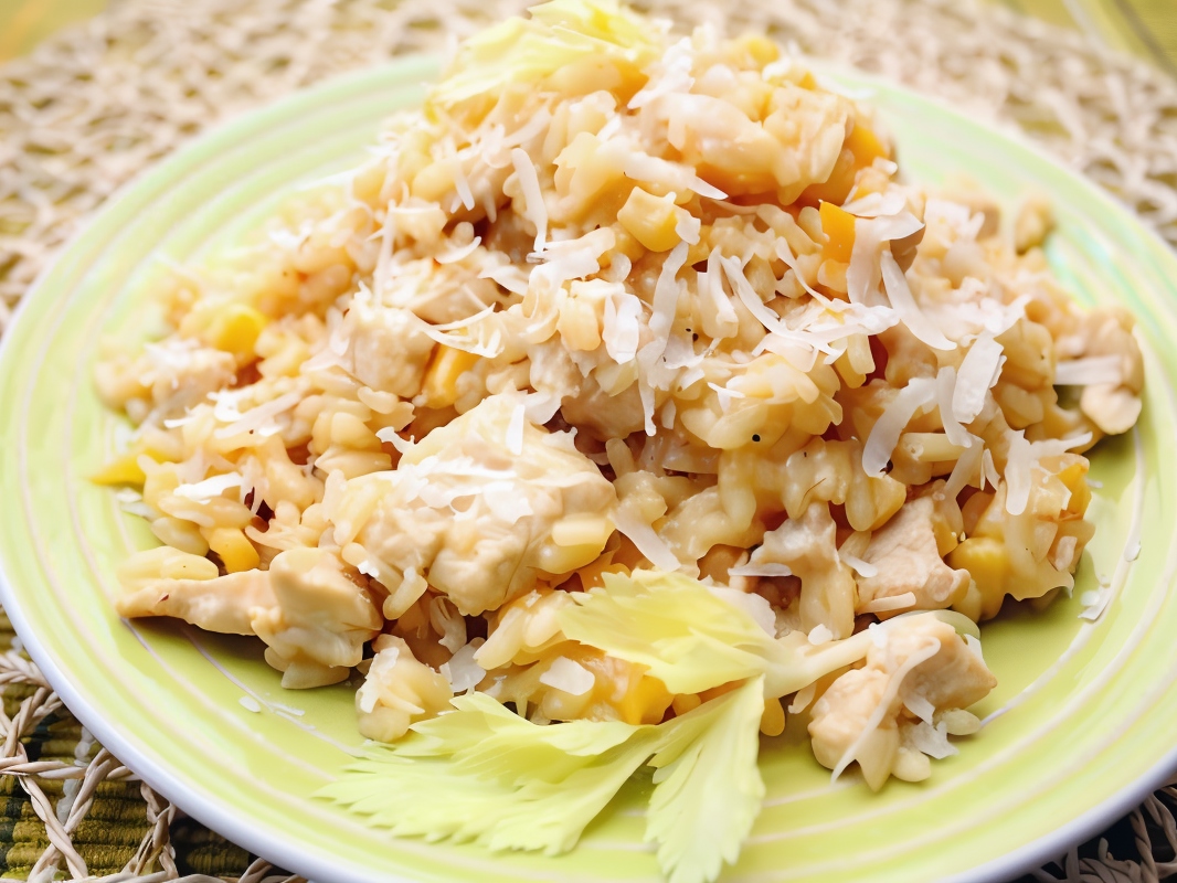 Chicken and Soy Sauce Risotto