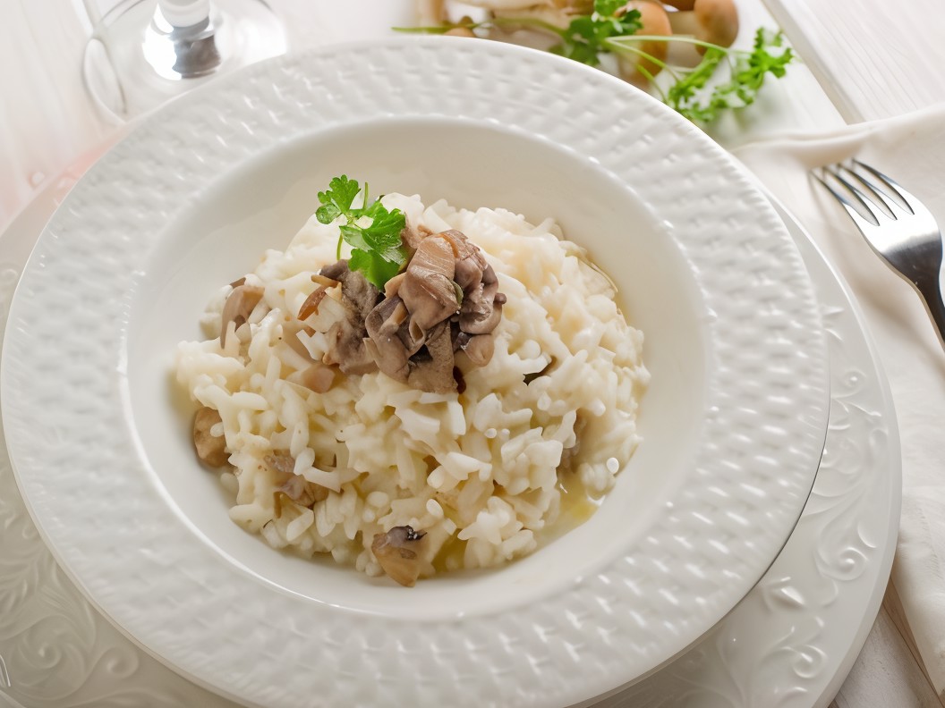 Risotto with Chicken Liver and Porcini Mushrooms