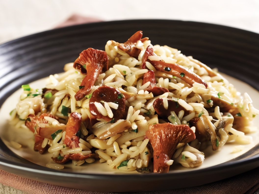 Risotto with Chanterelles, Shallots, and Parmesan