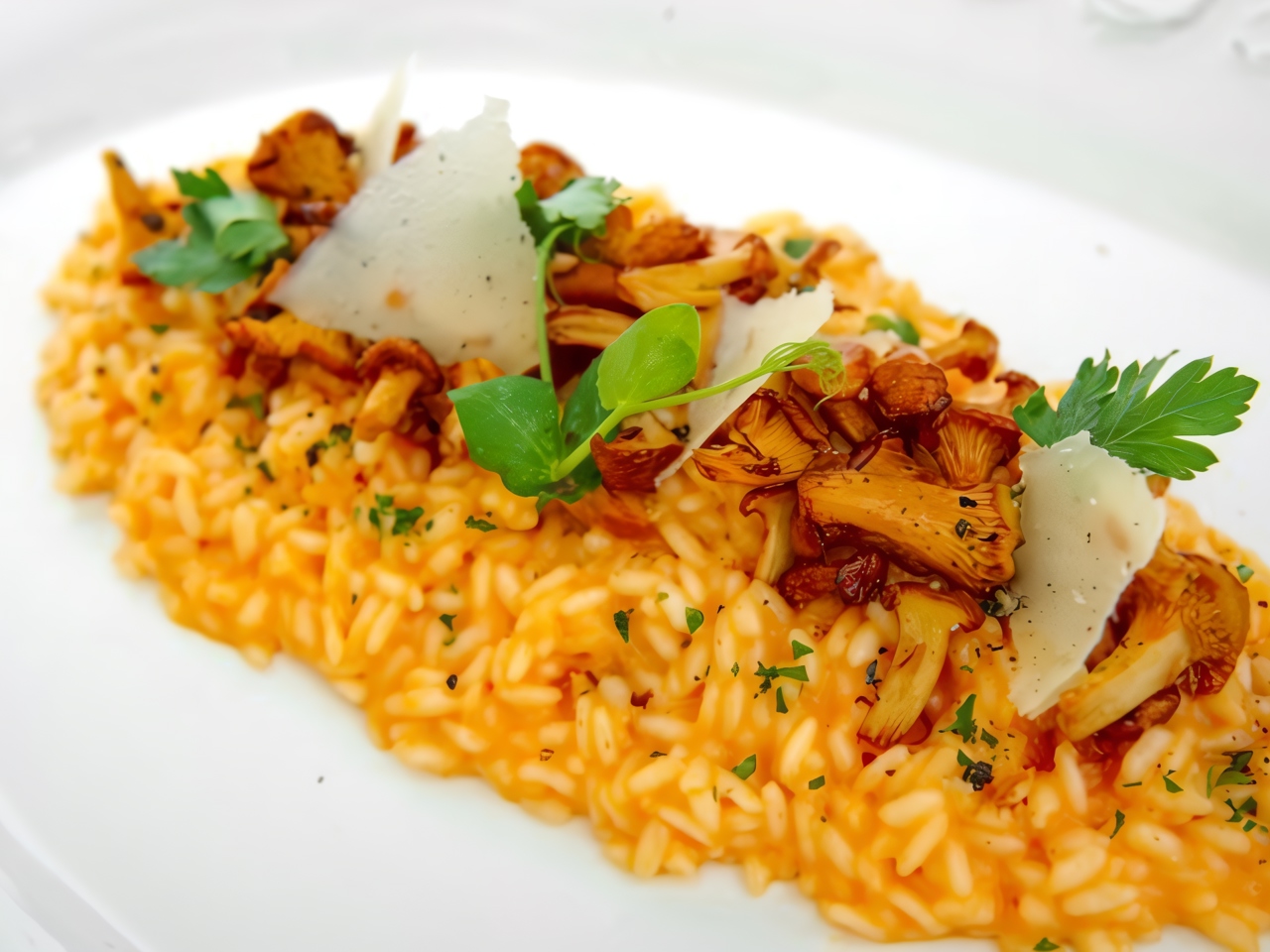 Risotto with Saffron and Chanterelles