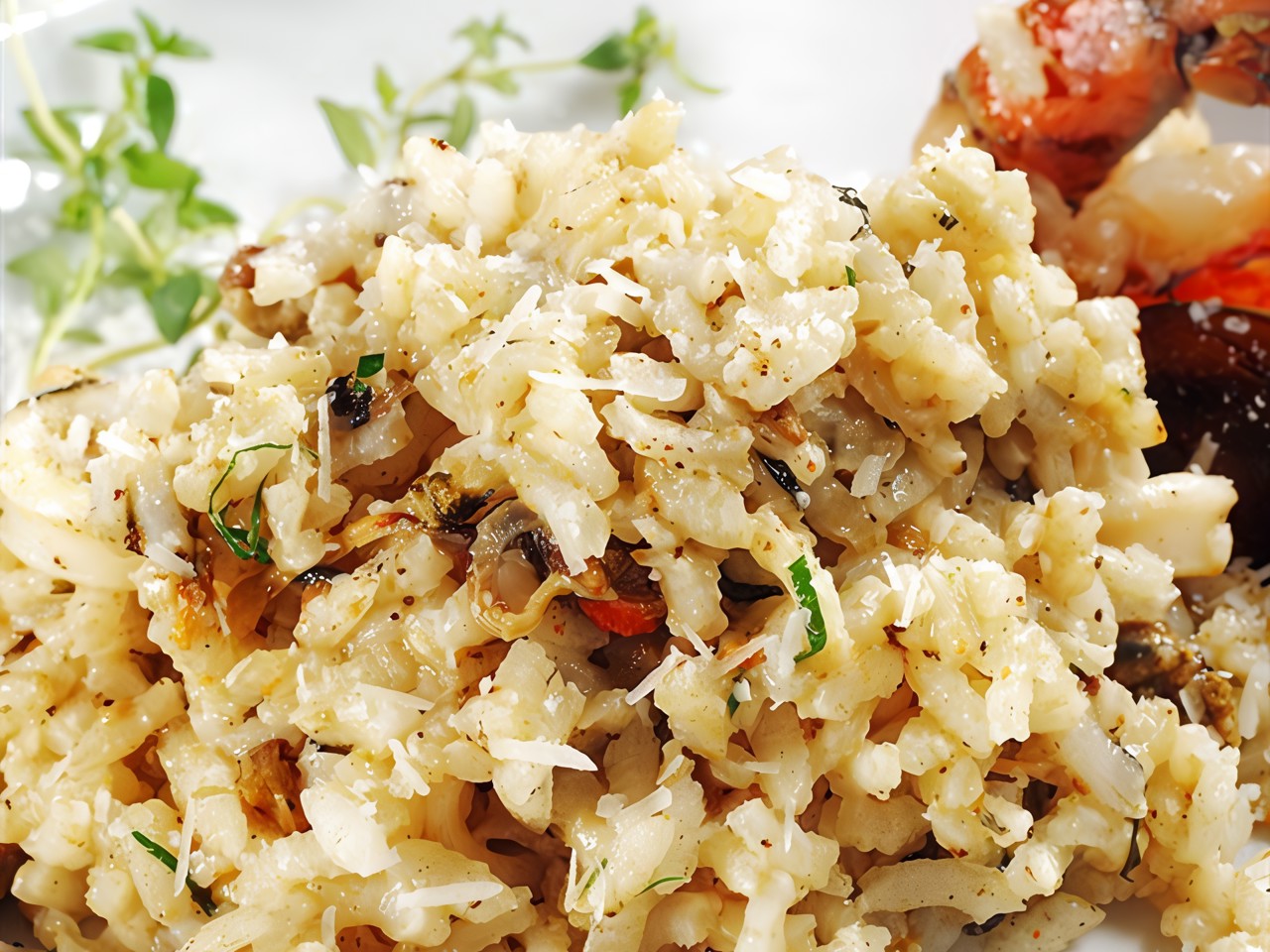 Risotto with Champagne, Shrimp, and Scallops