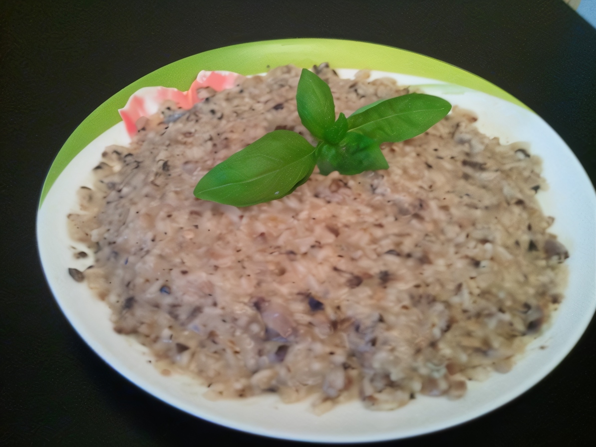 Mushroom Risotto with Blue Cheese