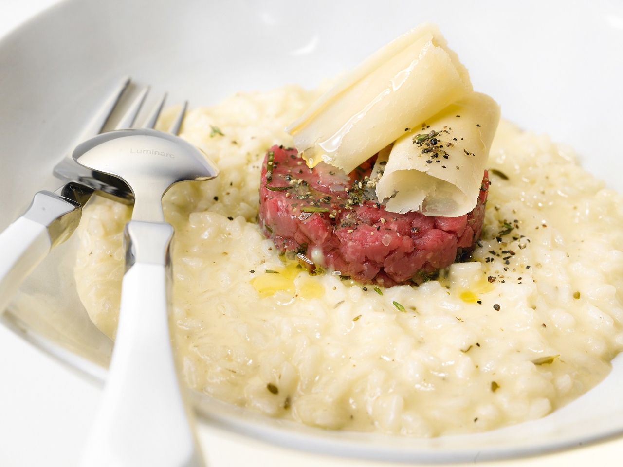 Risotto with Beef Tartare