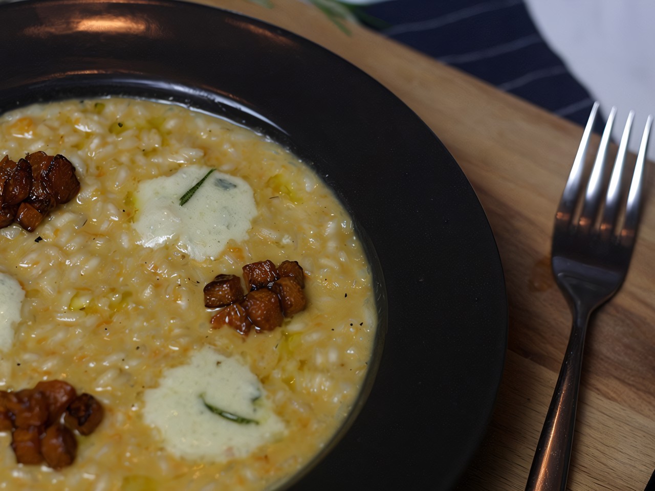 Risotto with Pumpkin and Gorgonzola