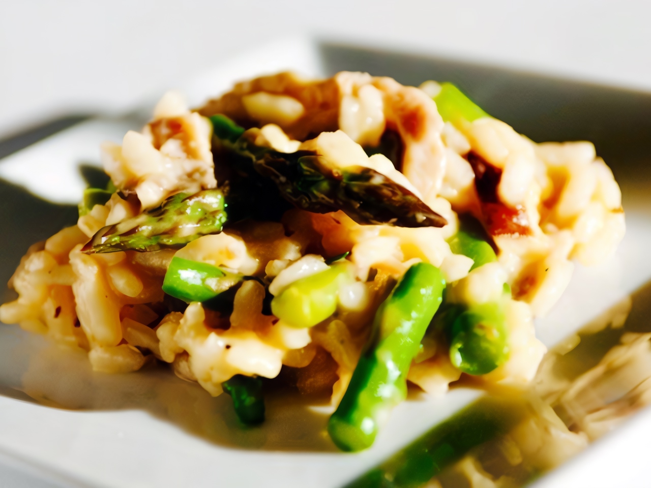 Risotto with Asparagus and Green Onions