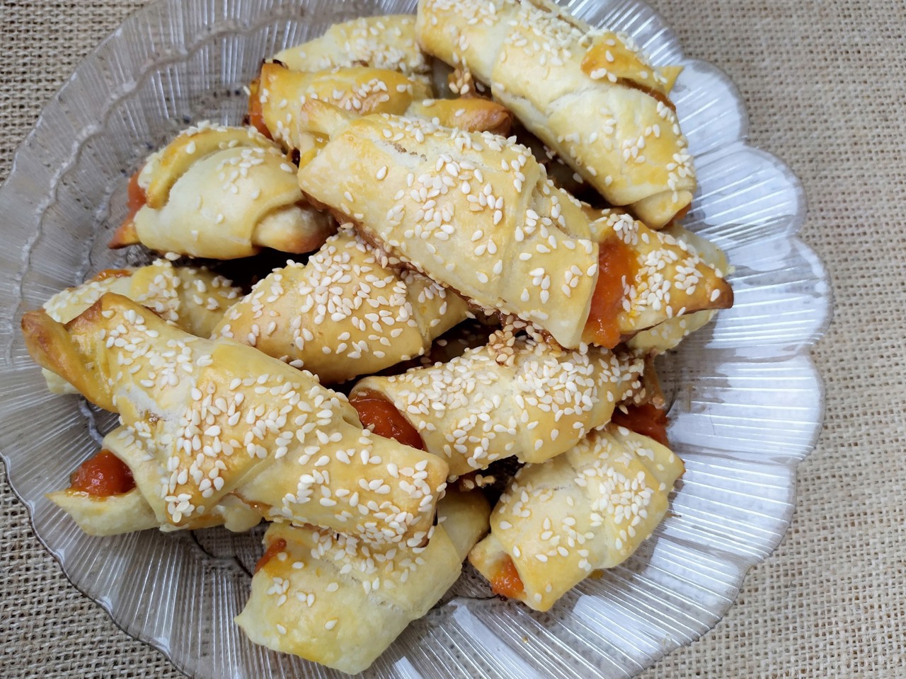 Croissants with Apricot Jam