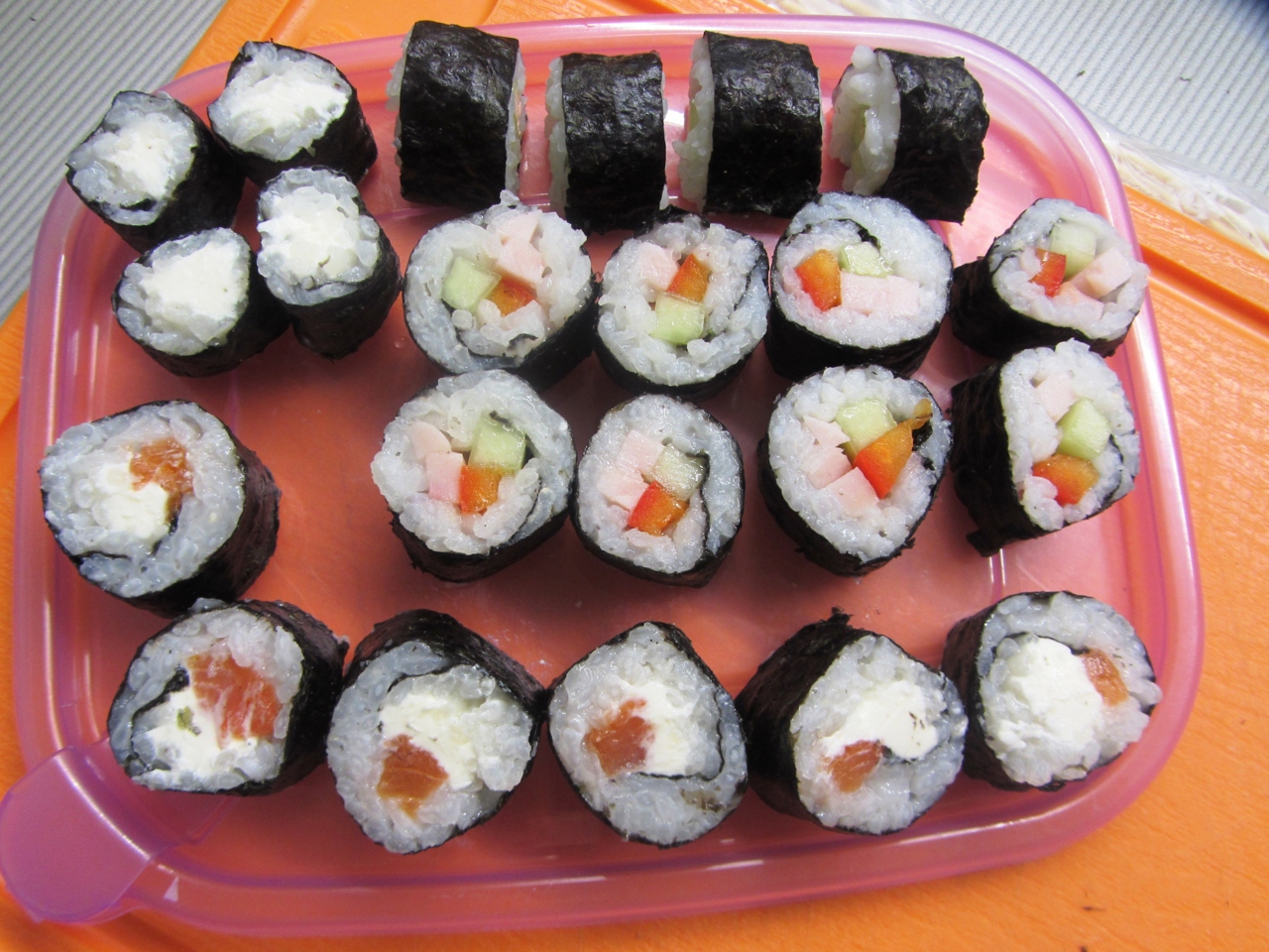 Rolls with Red Fish