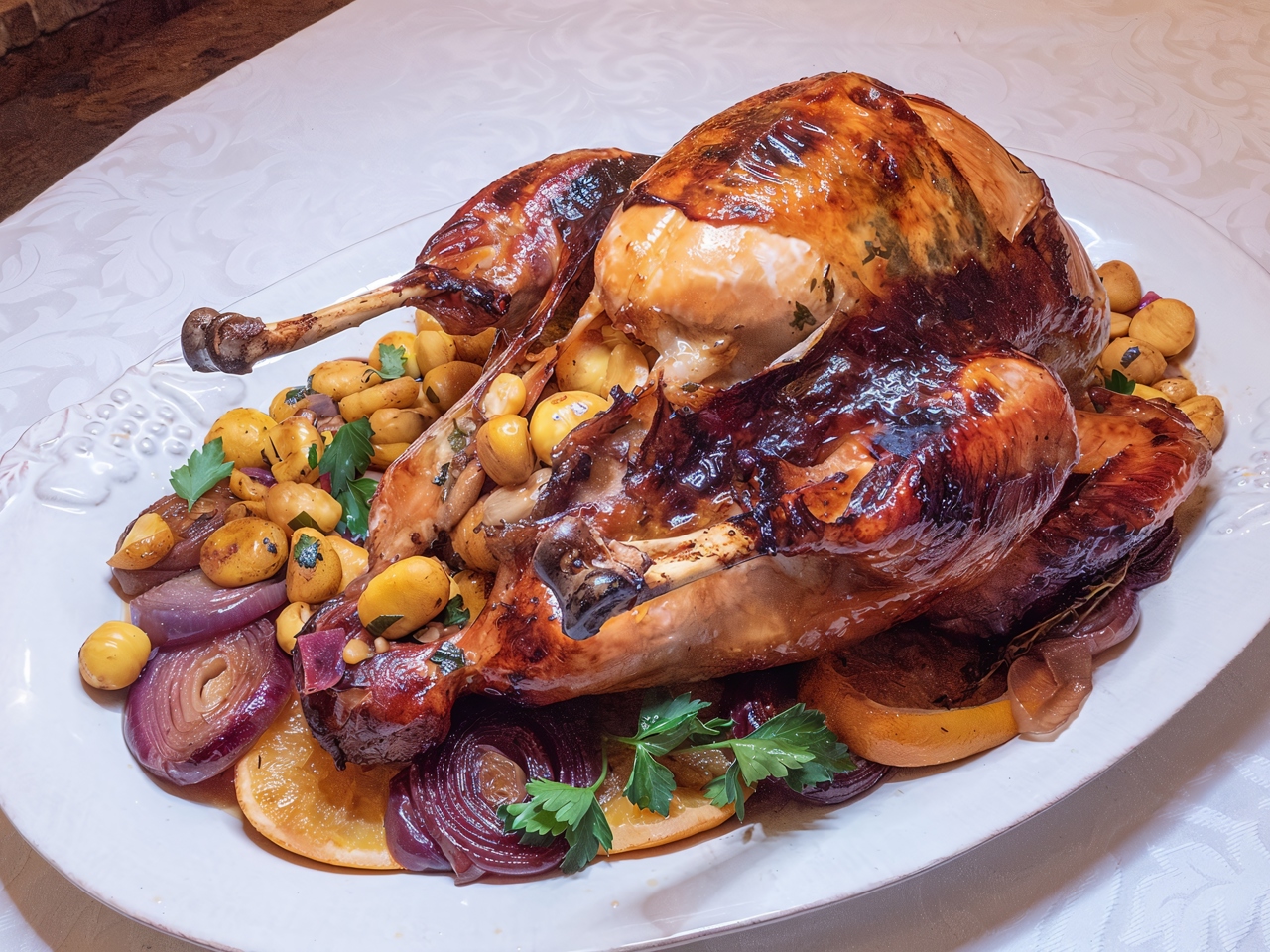 Christmas Turkey with Chestnuts