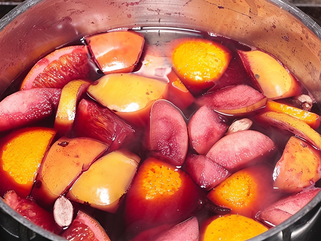 Christmas Punch with Apples, Ale, and Sherry