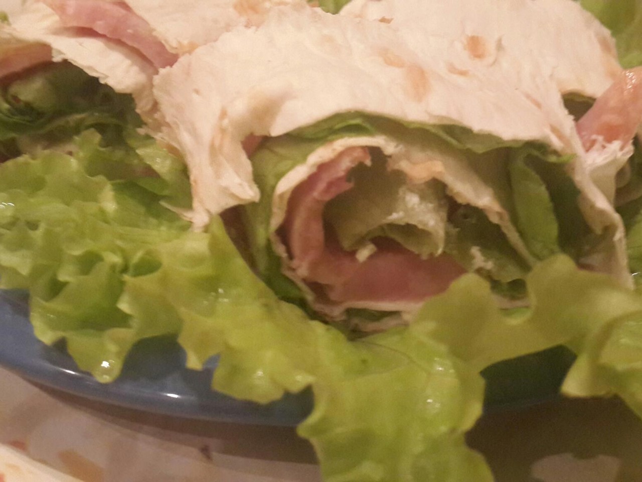 Ham and Cheese Roll in Lavash