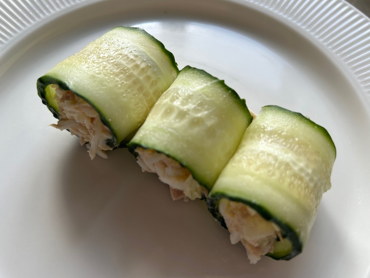 Cucumber Rolls with Tuna