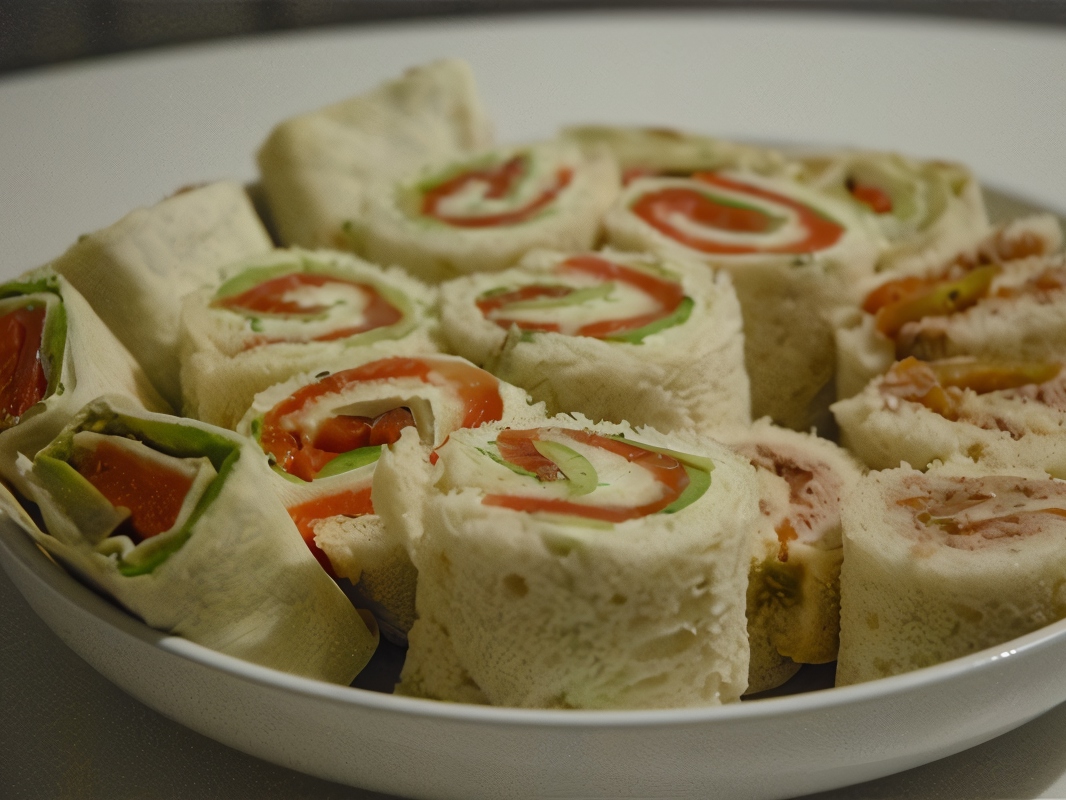 Rolls with Avocado and Salmon