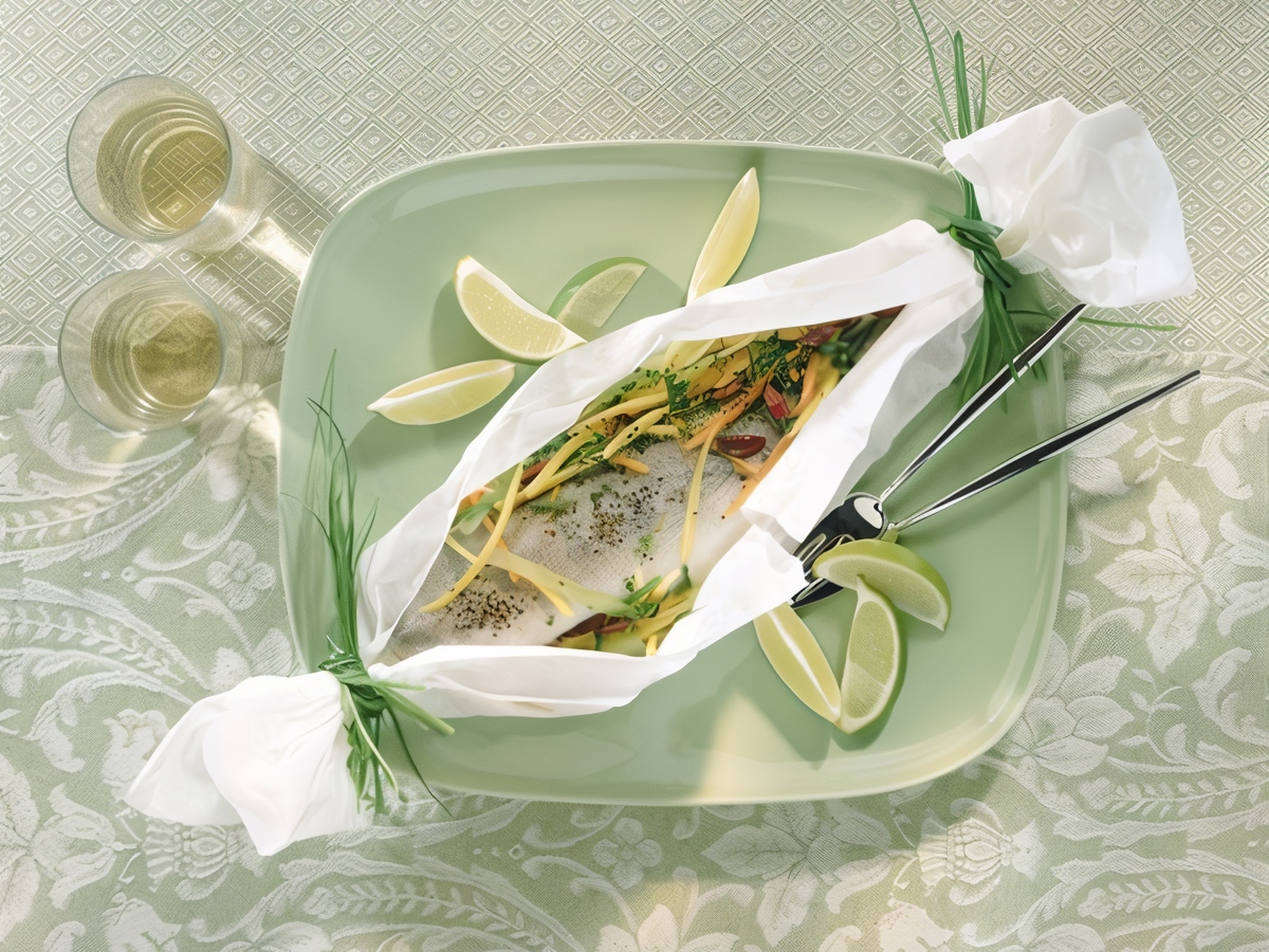 Fish Baked in Newspaper