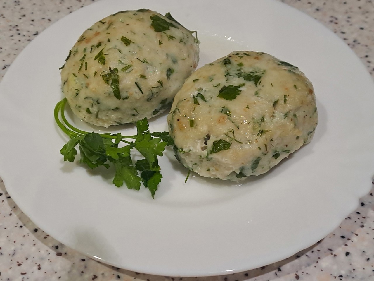 Baked Fish Patties with Dill and Parsley