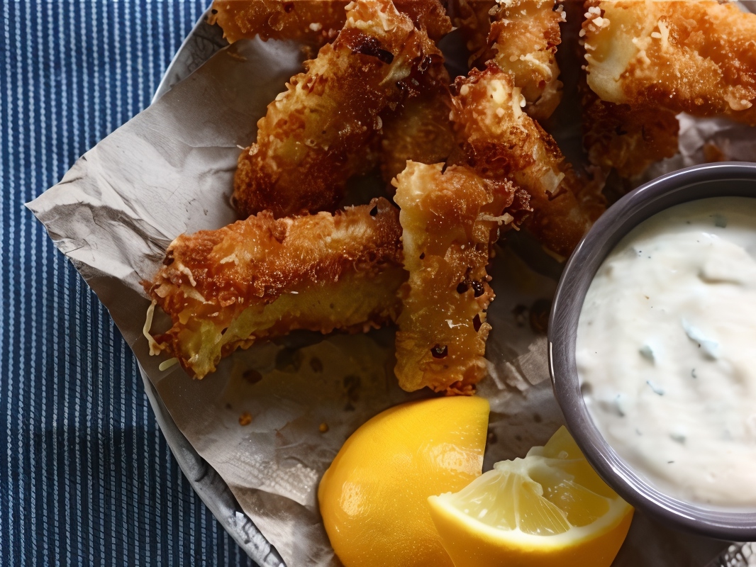 Fish Sticks with Tartar Sauce