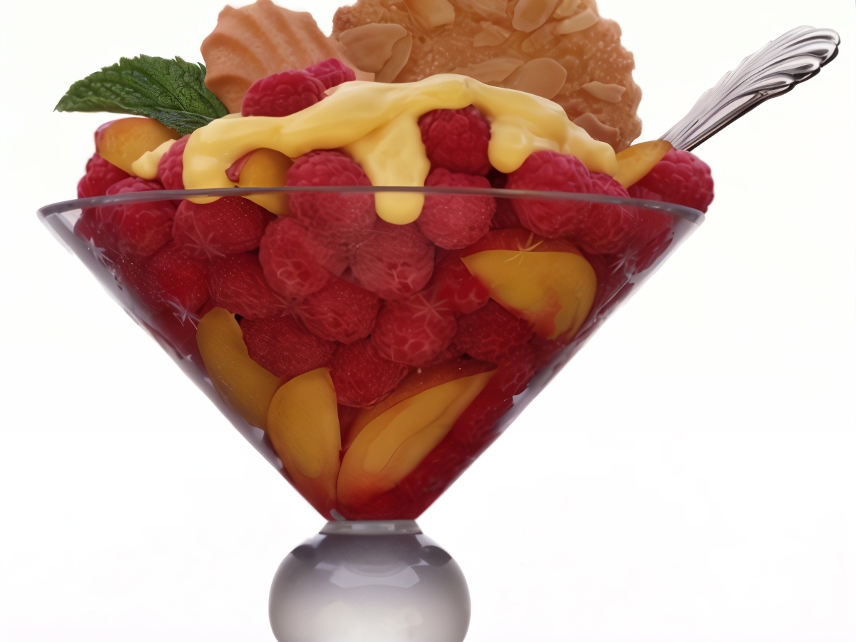 Champagne Sabayon with Raspberries