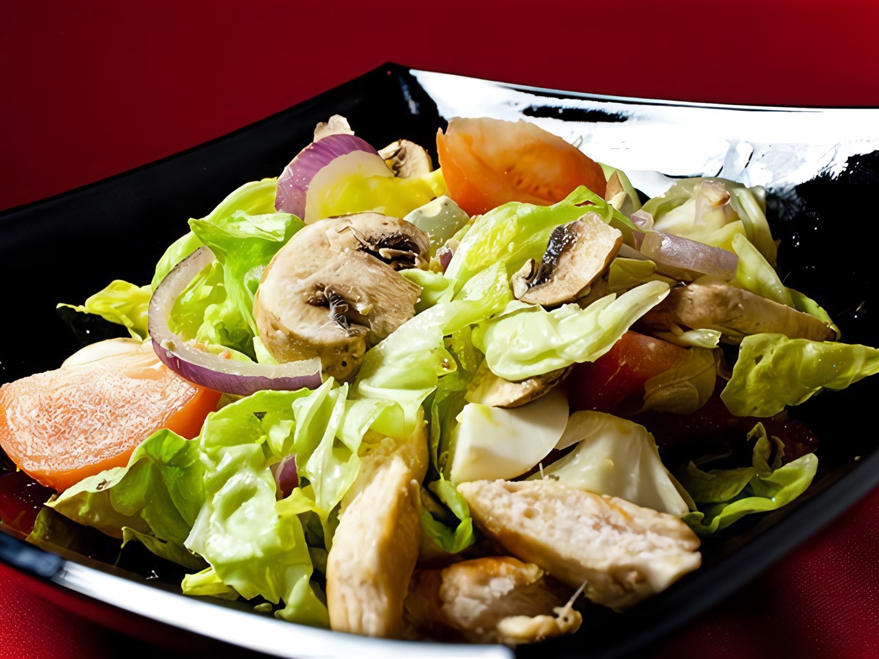 Caesar Salad with Portobello
