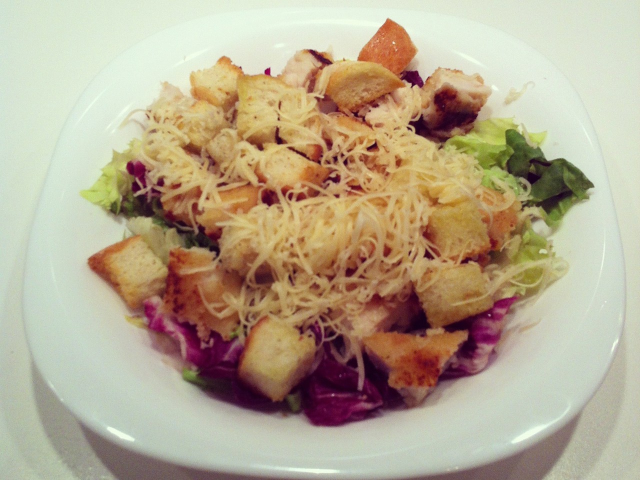 Caesar Salad with Cheese Dressing