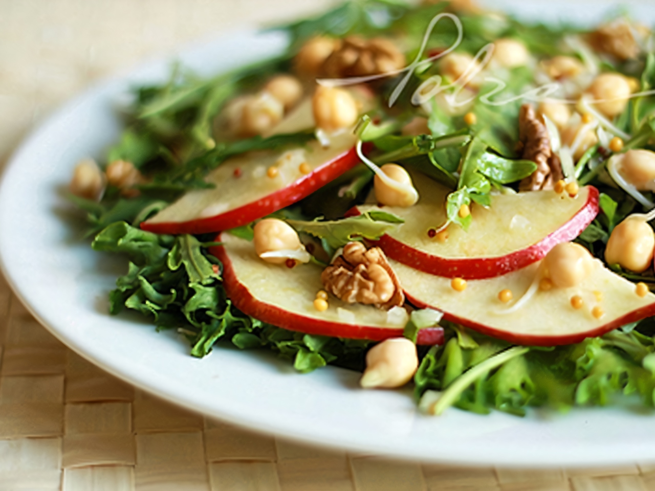 Fruit and Nut Salad with Chickpea Sprouts