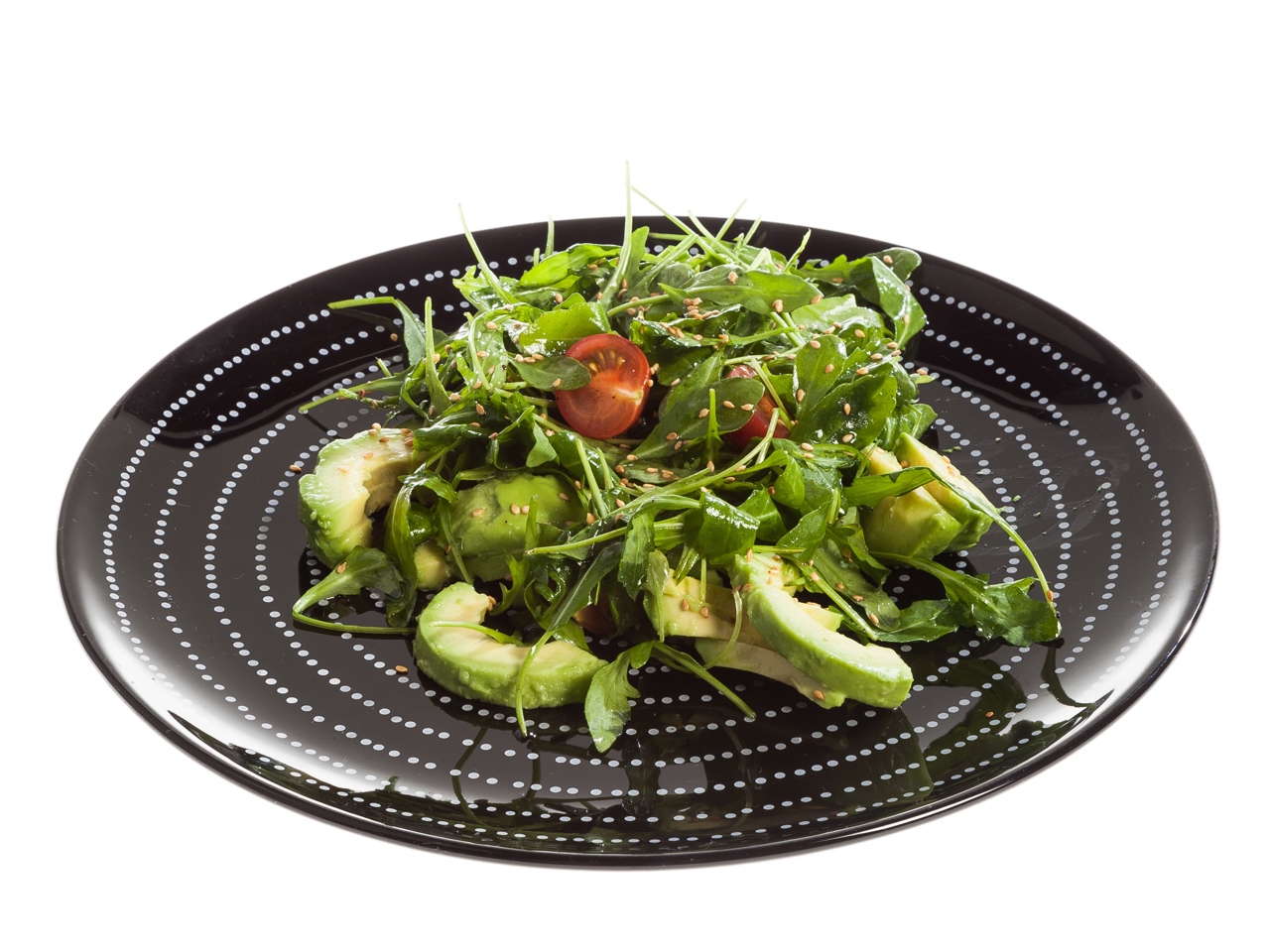 Avocado Salad with Arugula and Sesame
