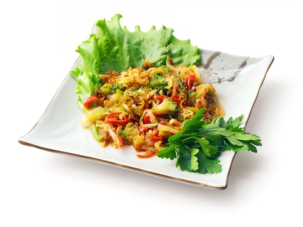 Broccoli Salad with Bacon and Bell Pepper