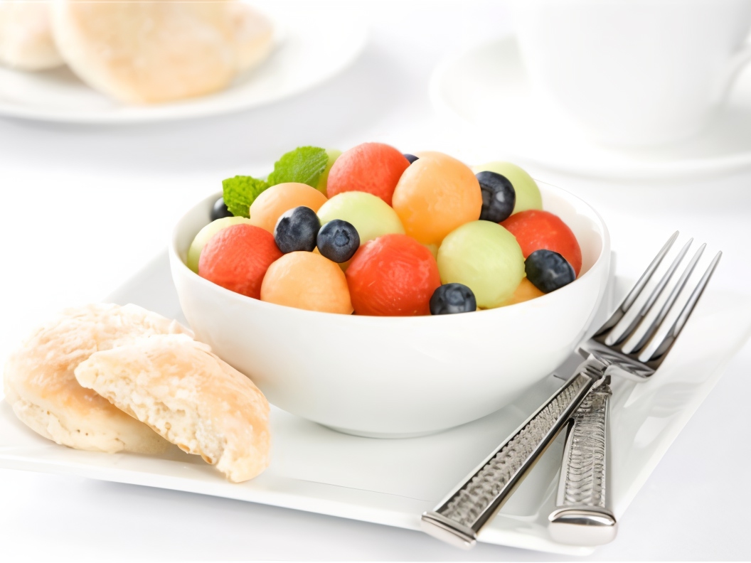 Melon, Watermelon, and Blueberry Salad
