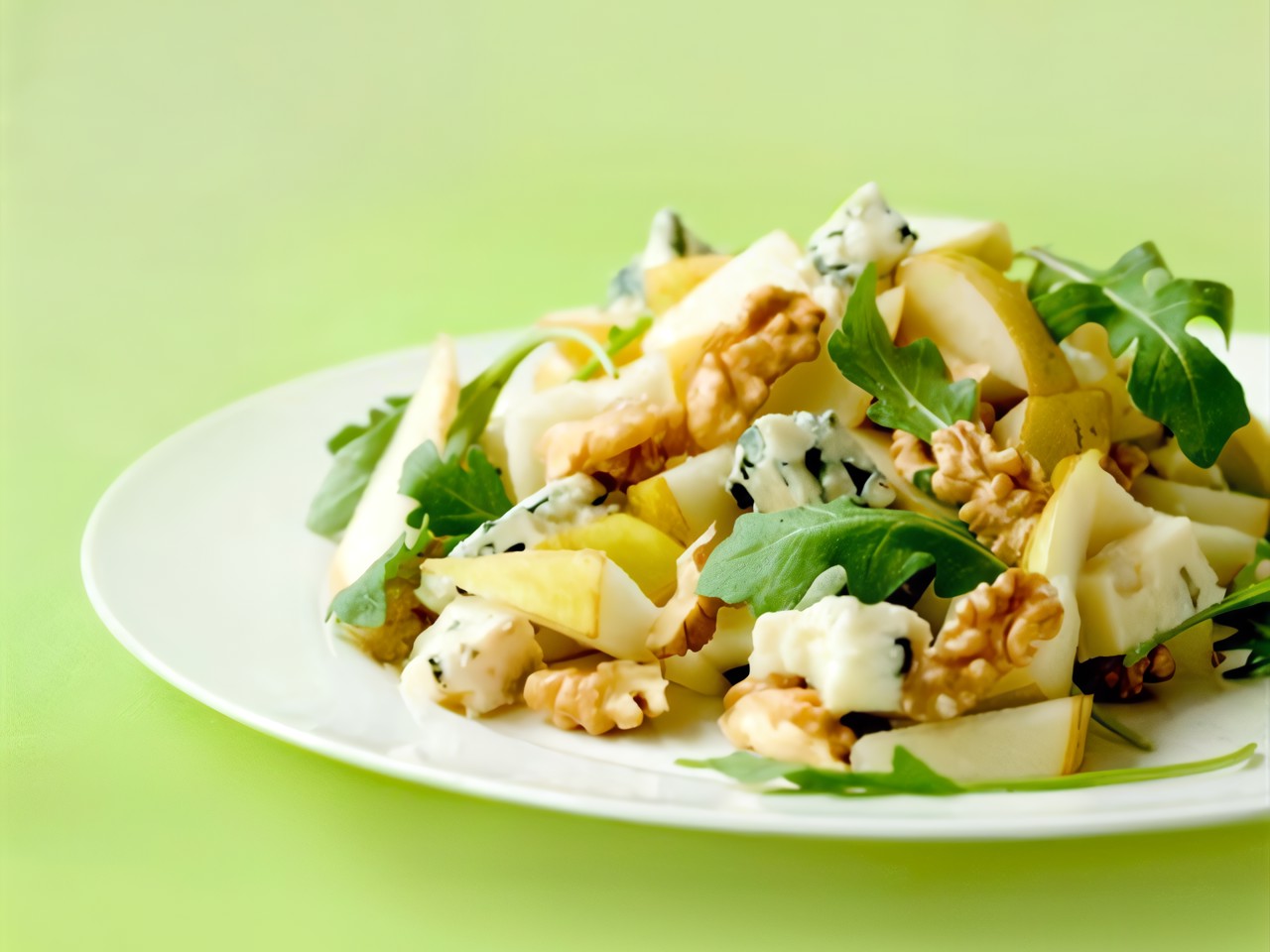 Pear, Arugula, Ricotta, and Pancetta Salad