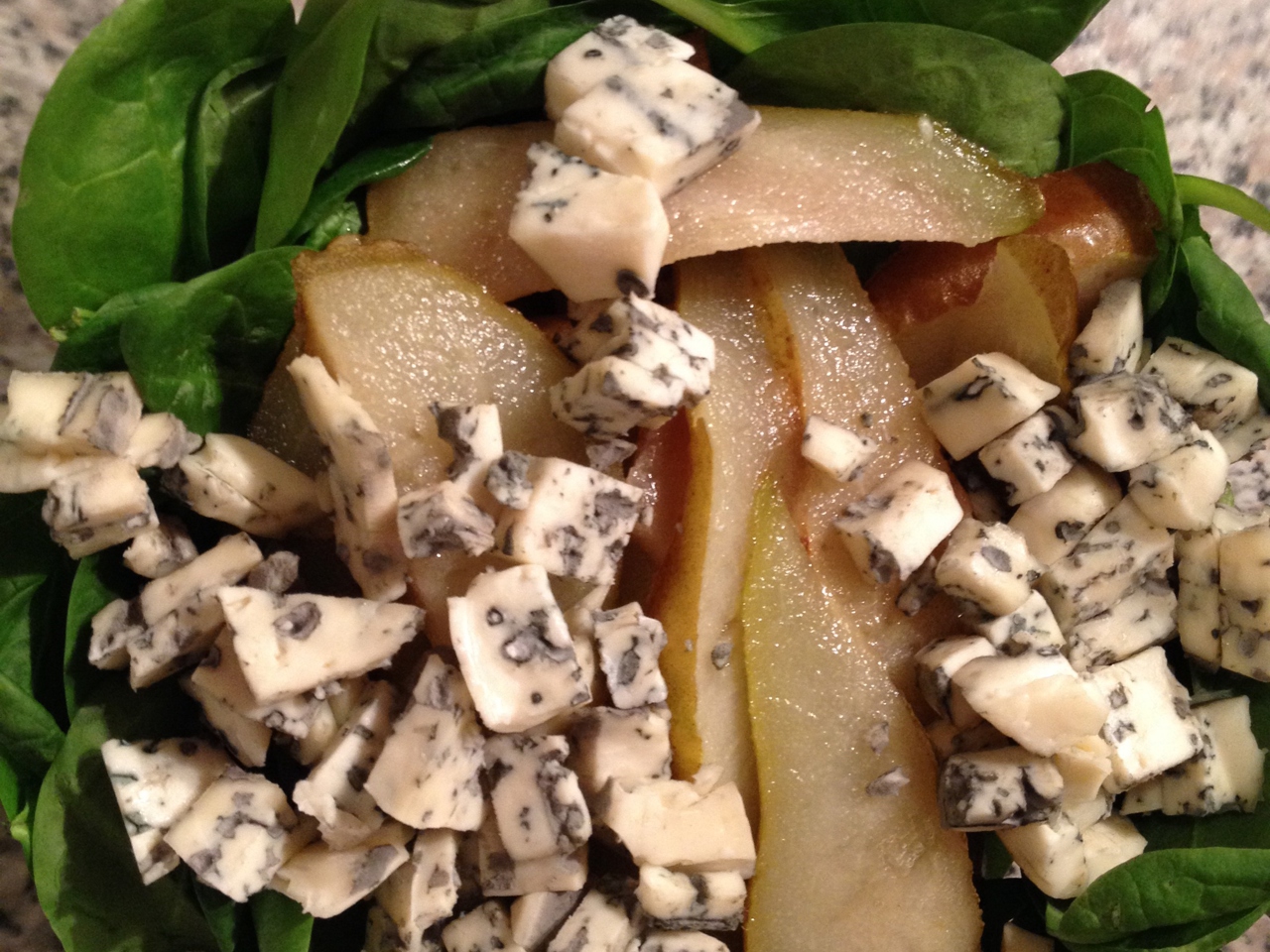 Pear Salad with Blue Cheese