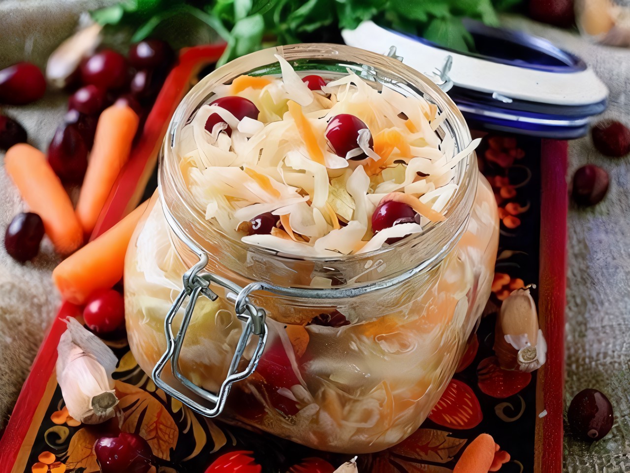 Cabbage Salad with Cranberries