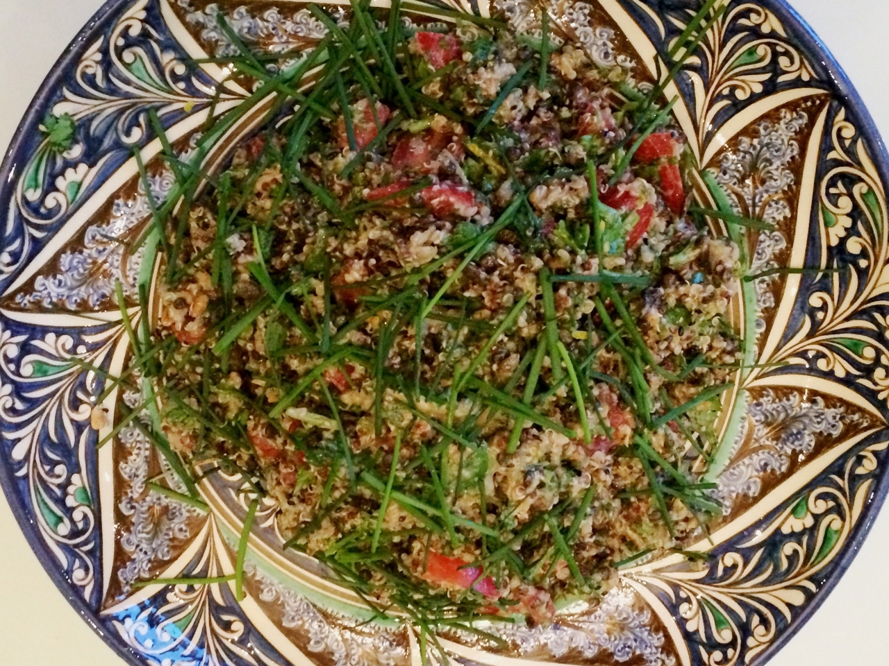 Quinoa Salad with Greens and Seed Mix