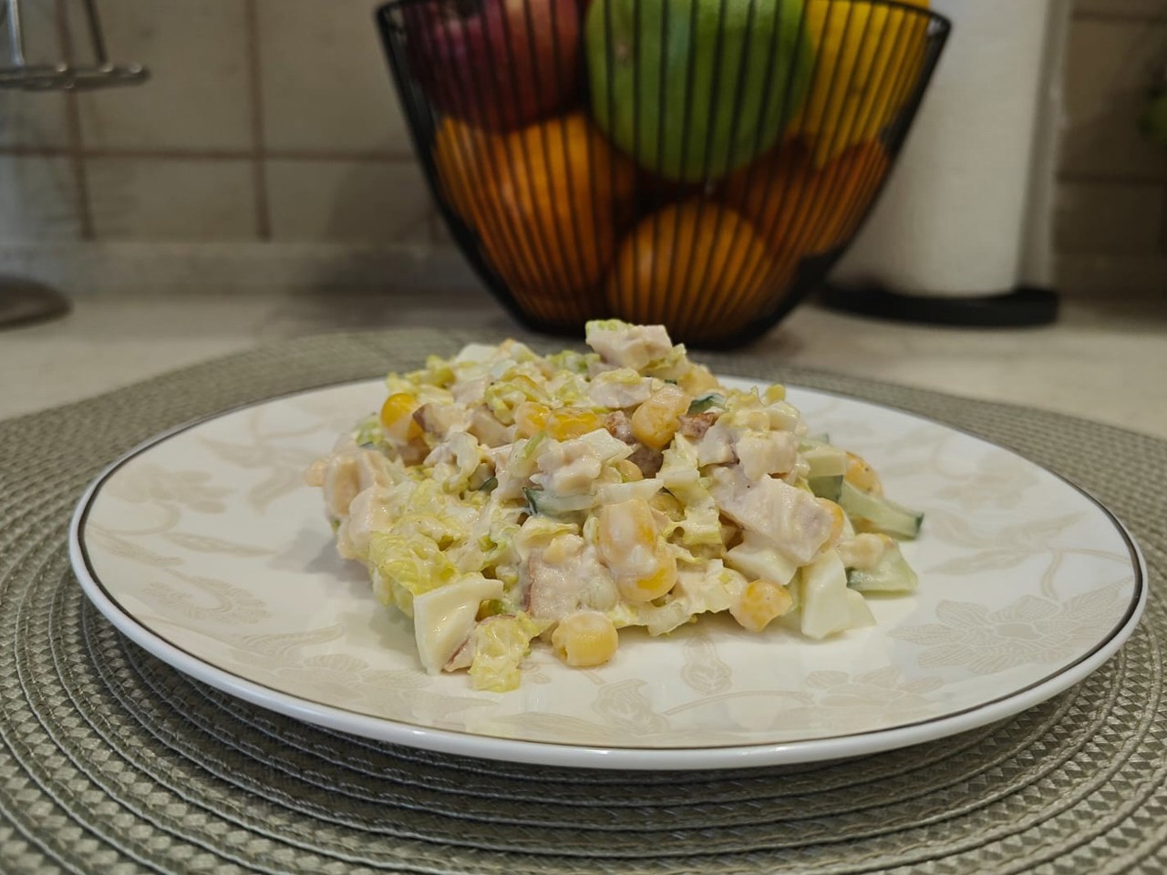 Smoked Chicken and Napa Cabbage Salad
