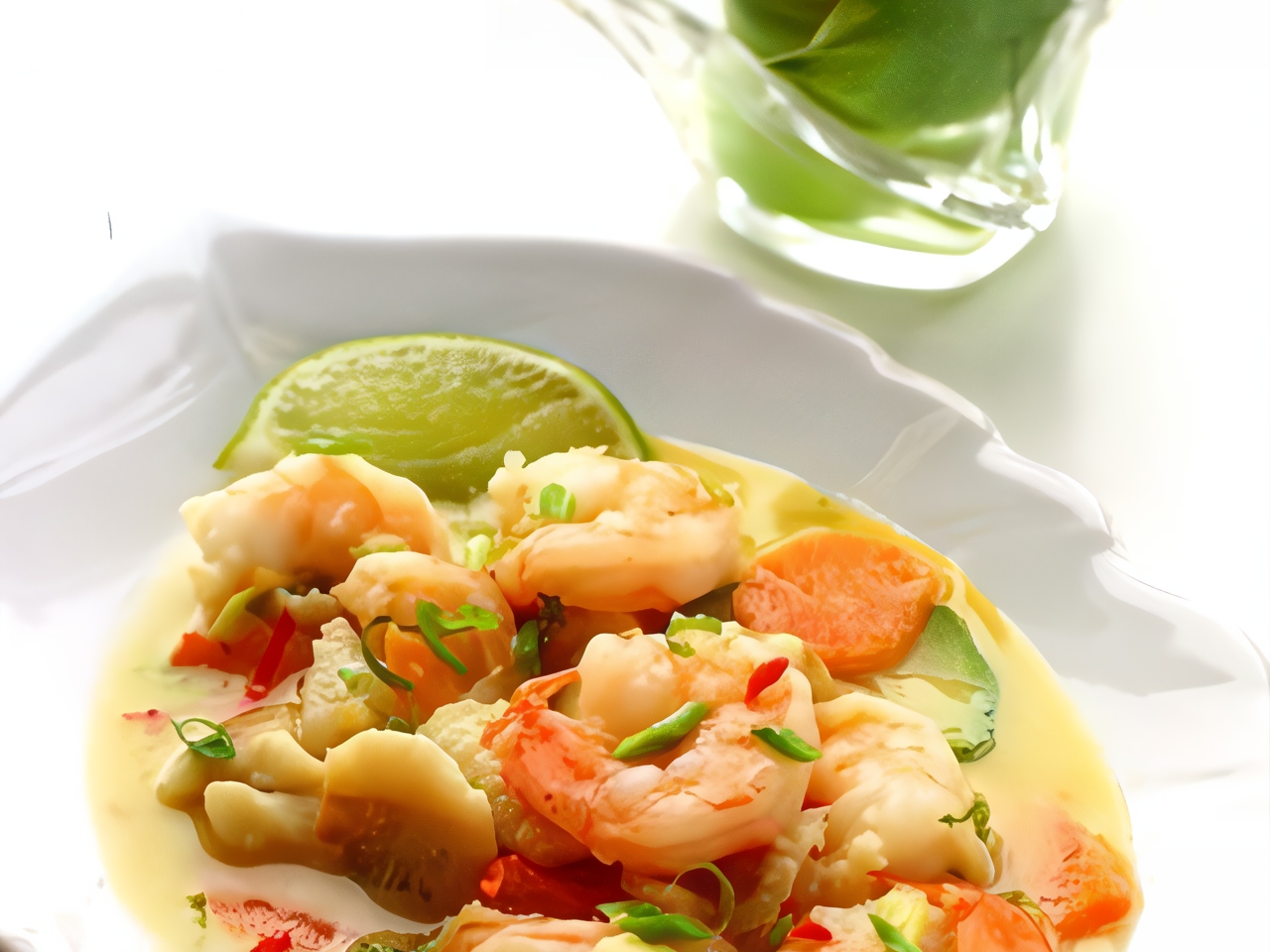 Shrimp Salad with Carrot Dressing