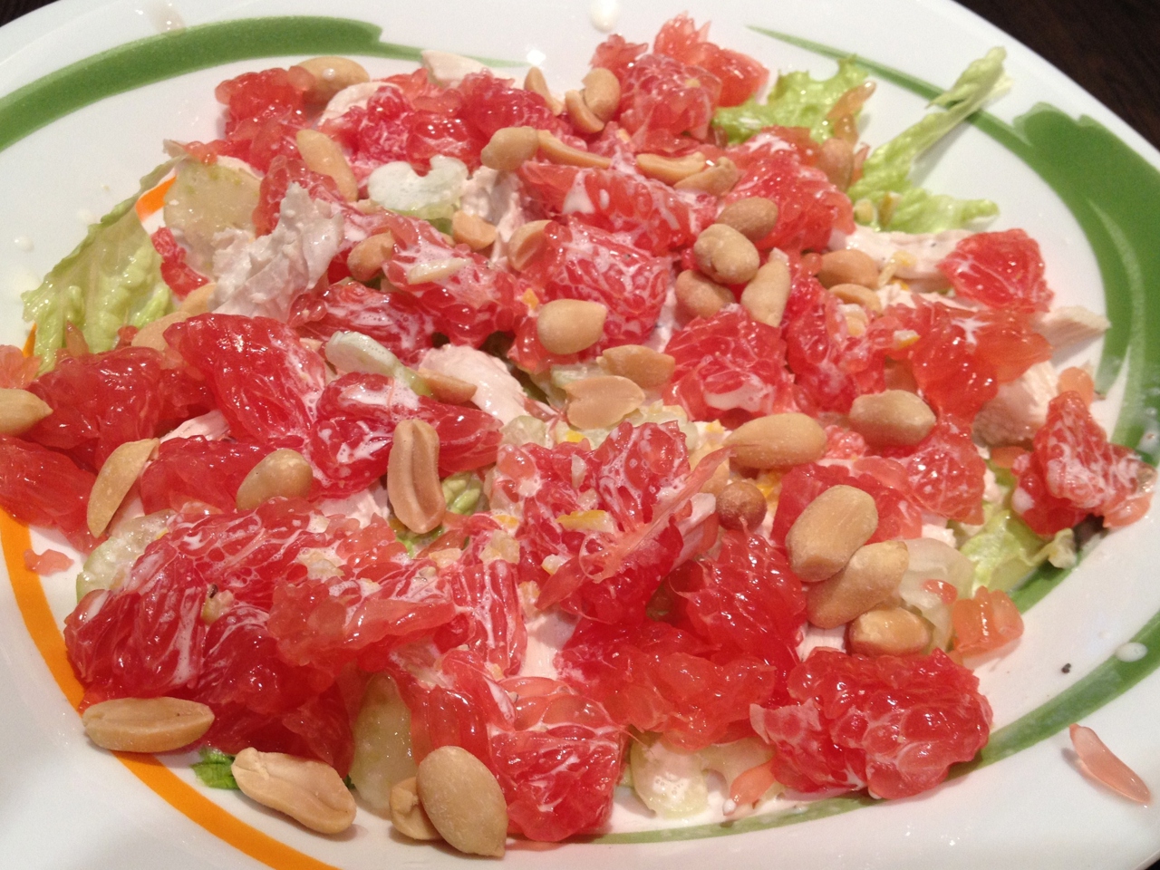 Chicken Salad with Grapefruit, Celery, and Nuts