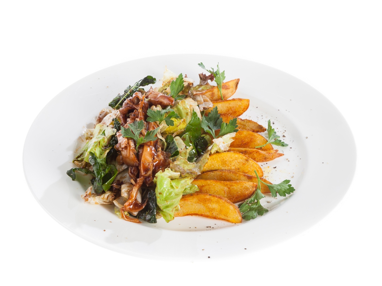 Chicken Thigh Salad with Barbecue Sauce
