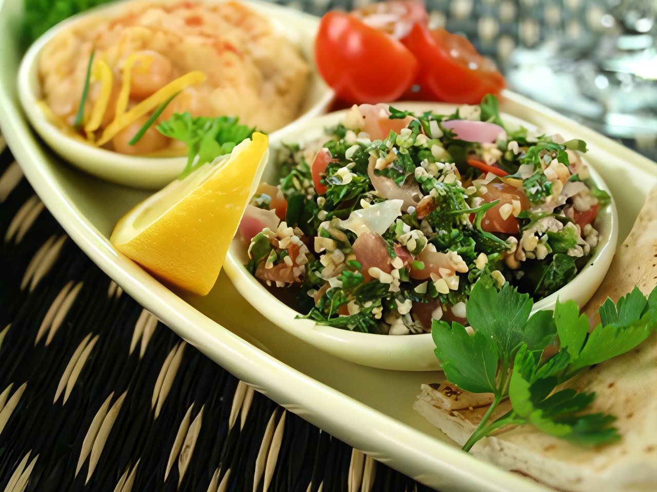 Couscous Salad with Chickpeas, Red Peppers, and Cumin Dressing
