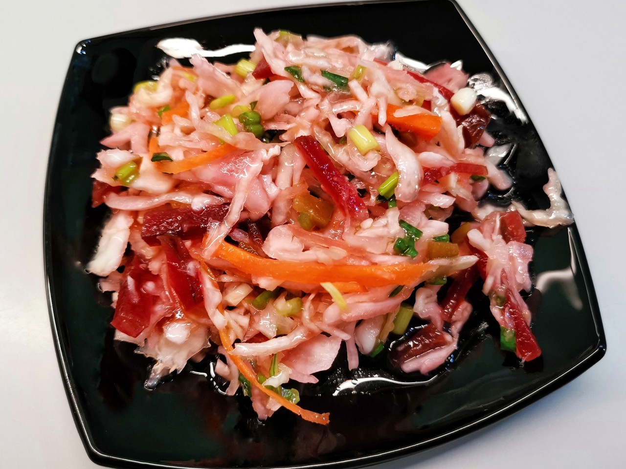 Sauerkraut Salad with Beetroot and Jalapeño