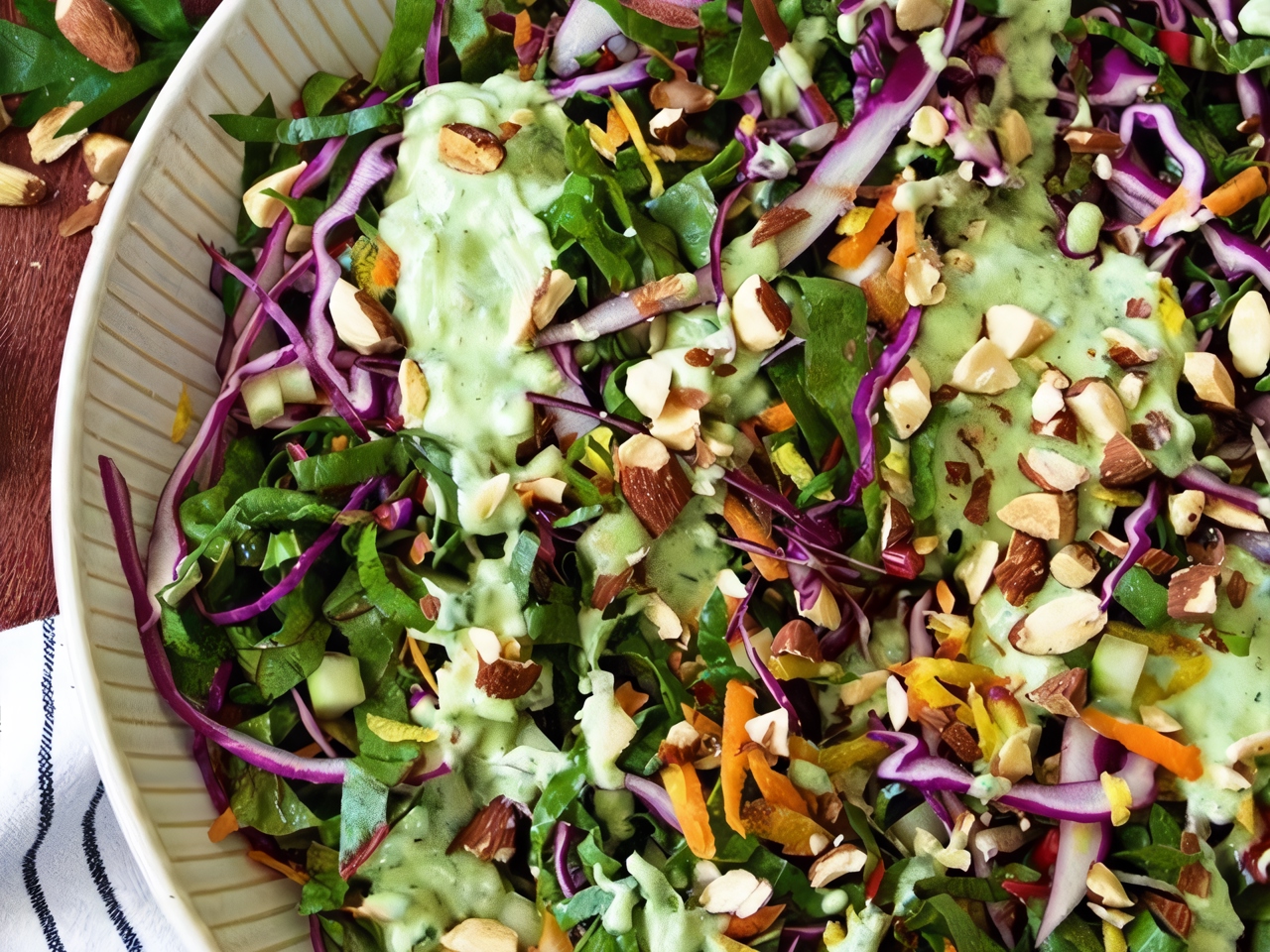 Swiss Chard and Cabbage Salad