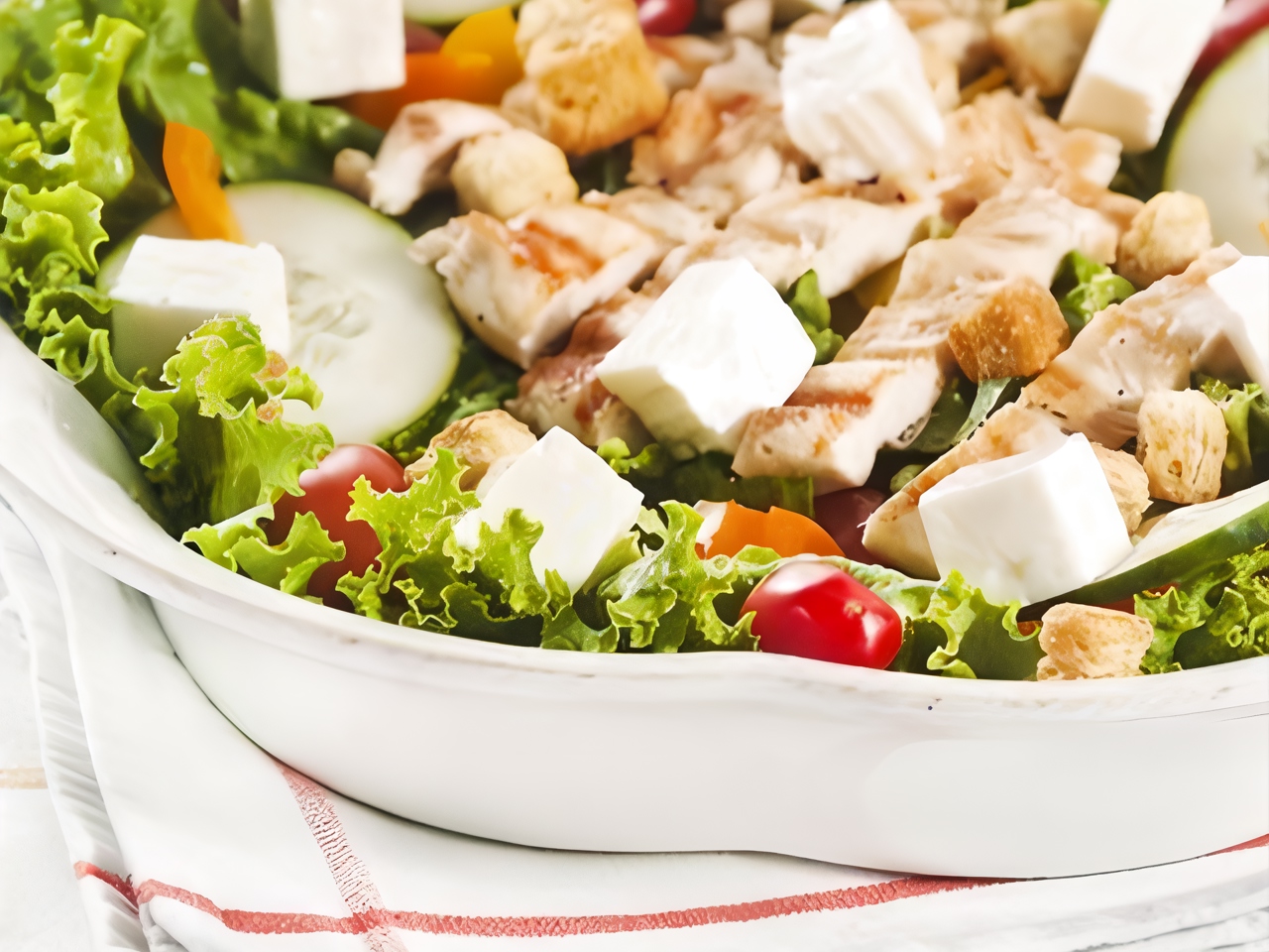 Meat, Vegetable, and Mozzarella Salad with Chimichurri Sauce