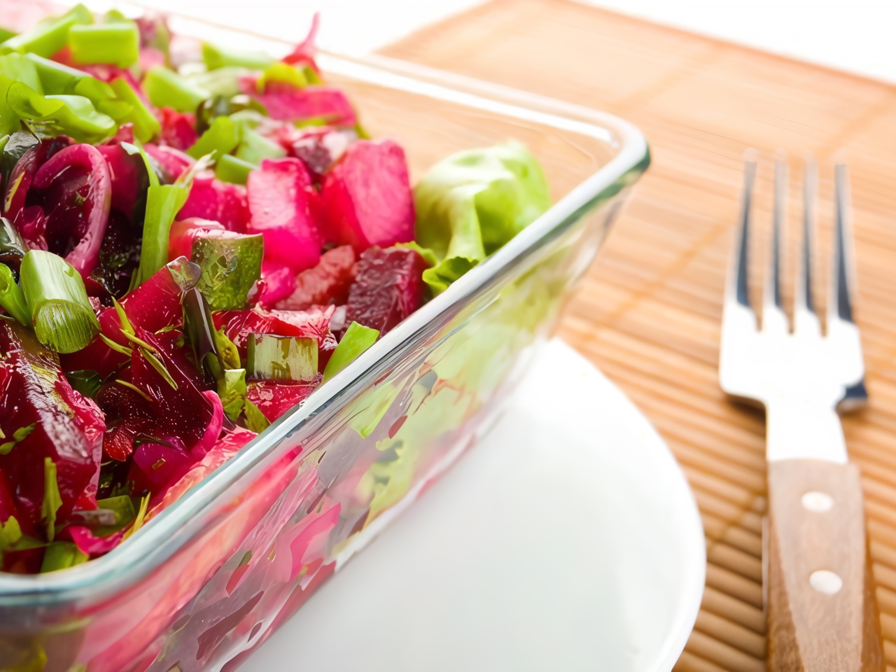 Colorful Radicchio Salad with Roasted Beets and Orange Vinaigrette