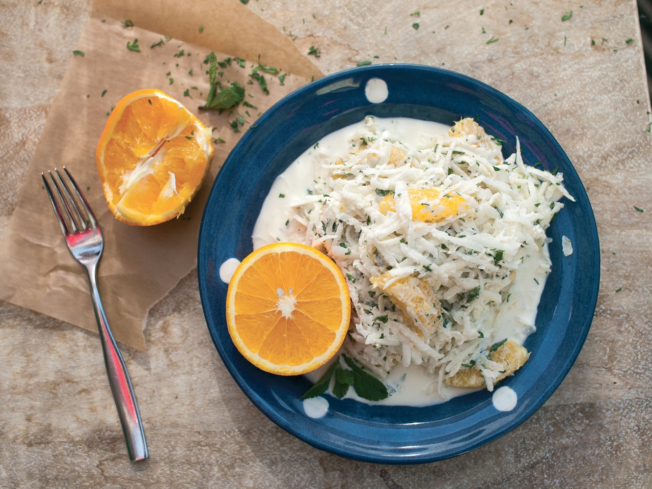 Radish Salad with Orange and Yogurt