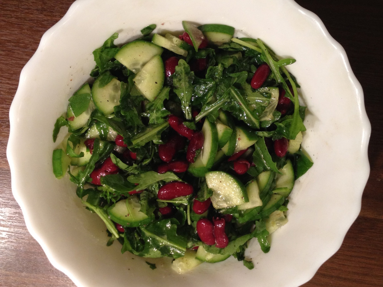 Arugula, Cucumber, and Bean Salad