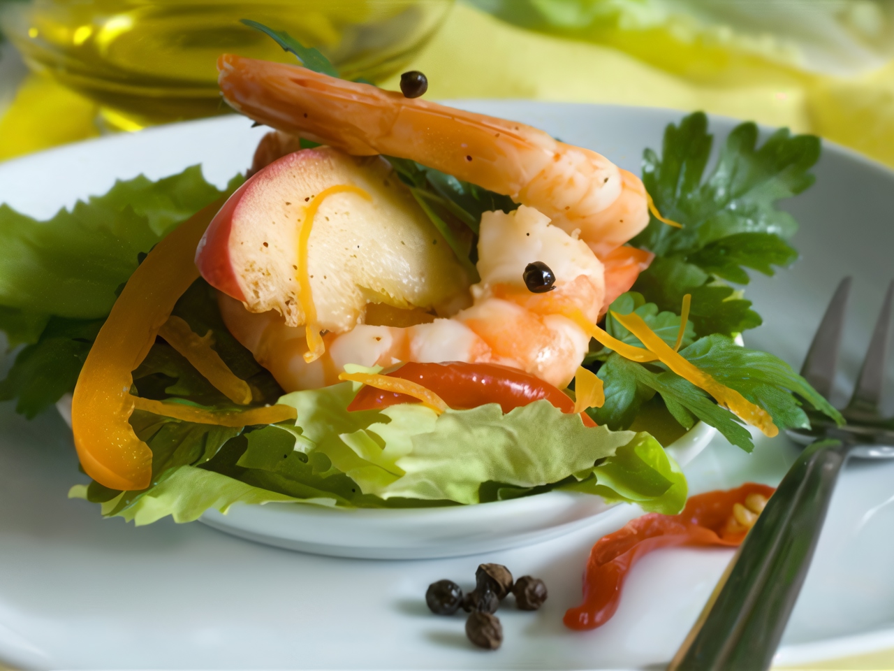Arugula Salad with Shrimp