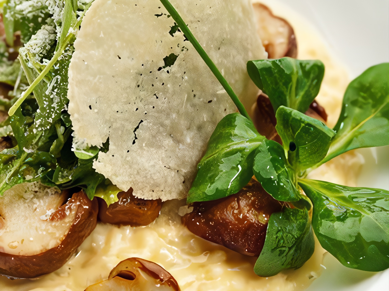 Arugula Salad with Mushrooms and Parmesan