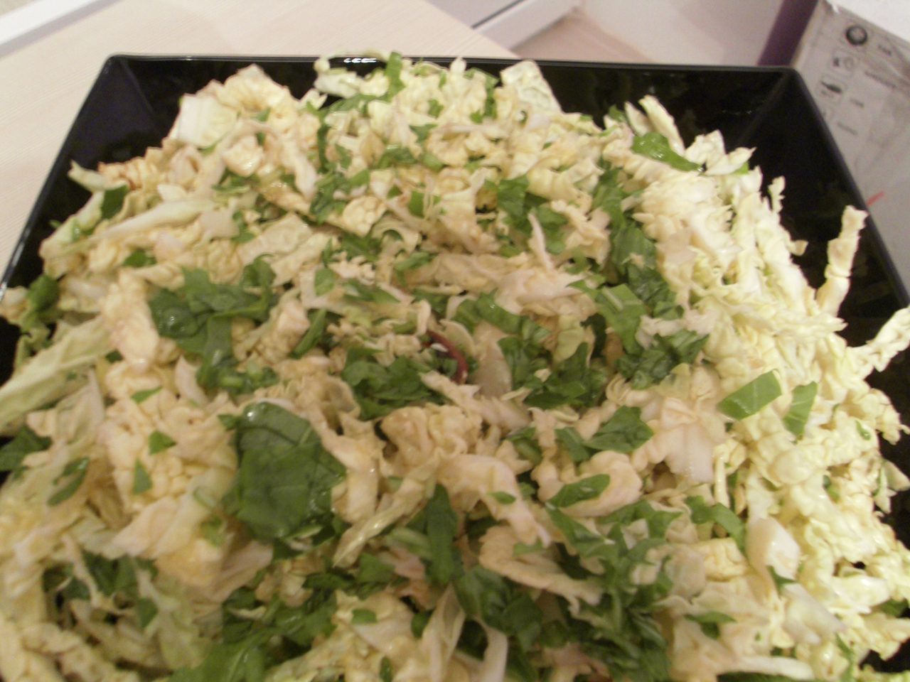 Savoy Cabbage and Arugula Salad