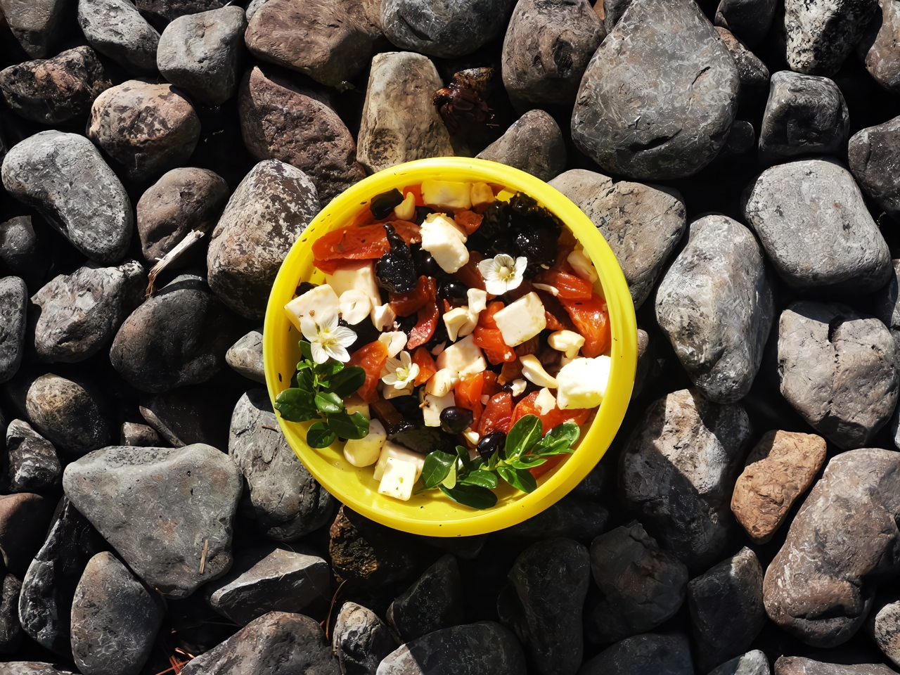 Dried Fruit, Feta, and Berry Salad