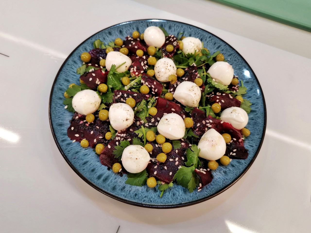 Beet Salad with Mozzarella