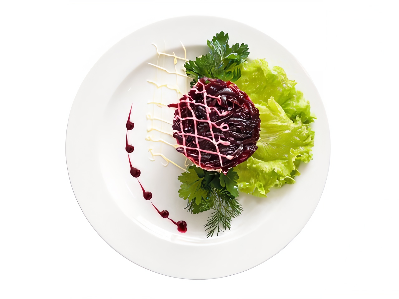 Roasted Beet Salad with Creamy Roquefort Dressing