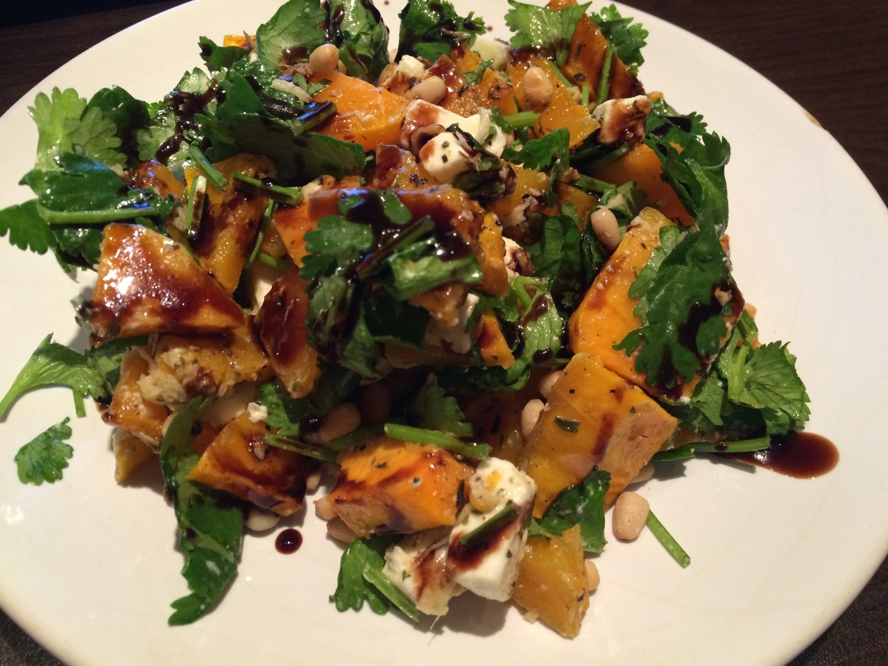 Roasted Pumpkin Salad with Feta