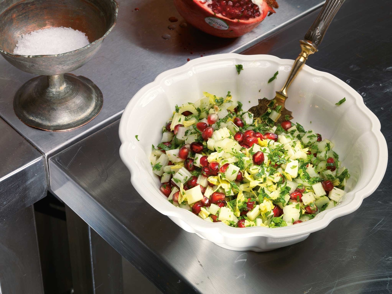 Celery, Parsley, and Pomegranate Salad