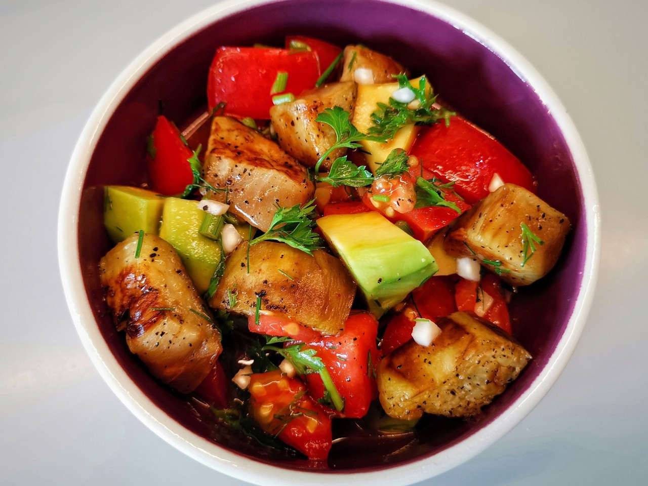 Roasted Eggplant Salad